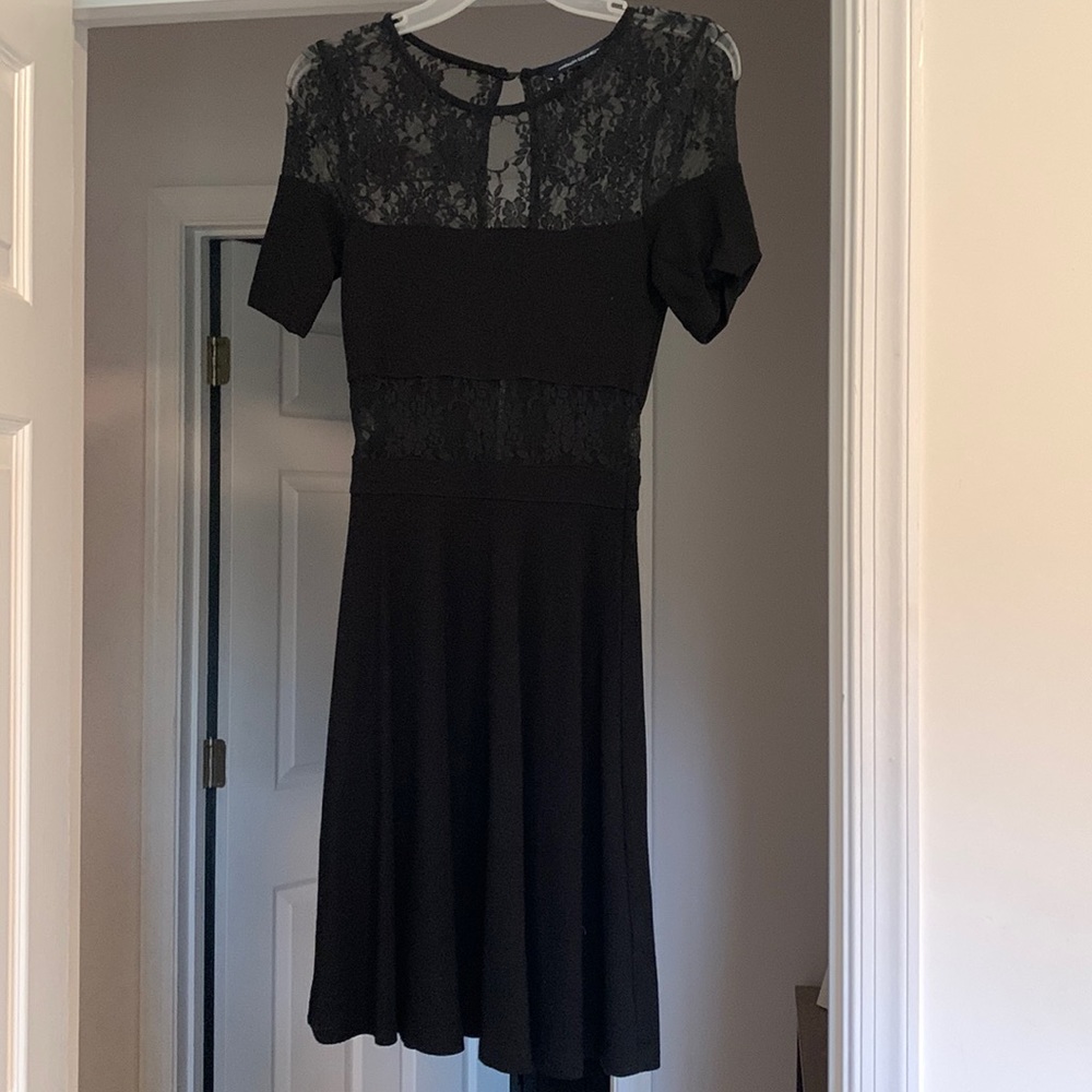 French Connection Lacy Black Dress